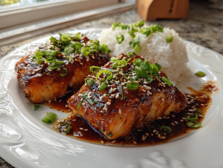 Easy Ginger Soy Glazed Cod