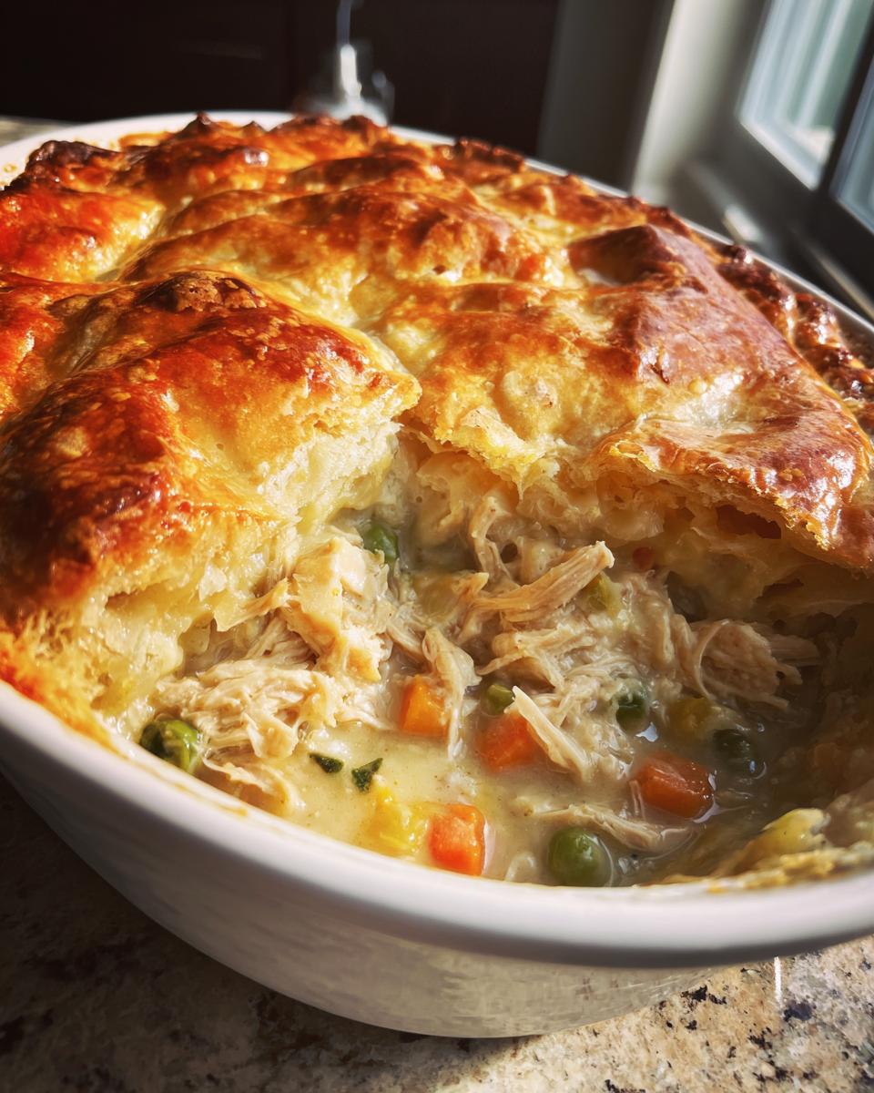 Easy Homemade Chicken Pot Pie Casserole Recipe - detail 2