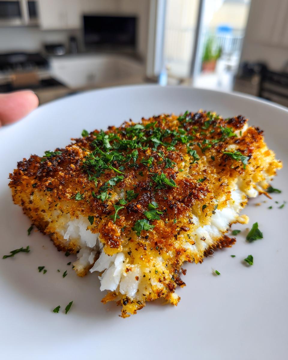 Garlic Parmesan Crusted Halibut - detail 1