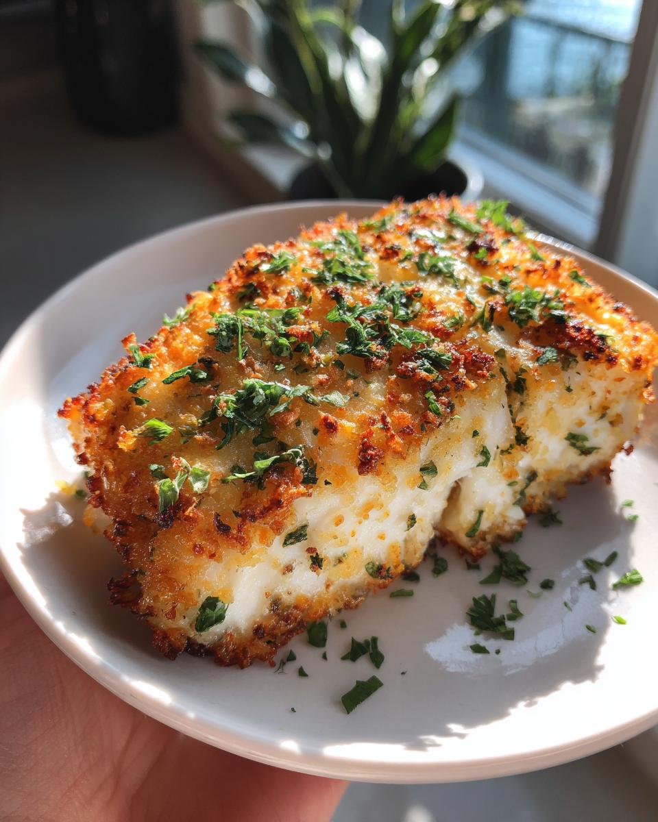 Garlic Parmesan Crusted Halibut - detail 3