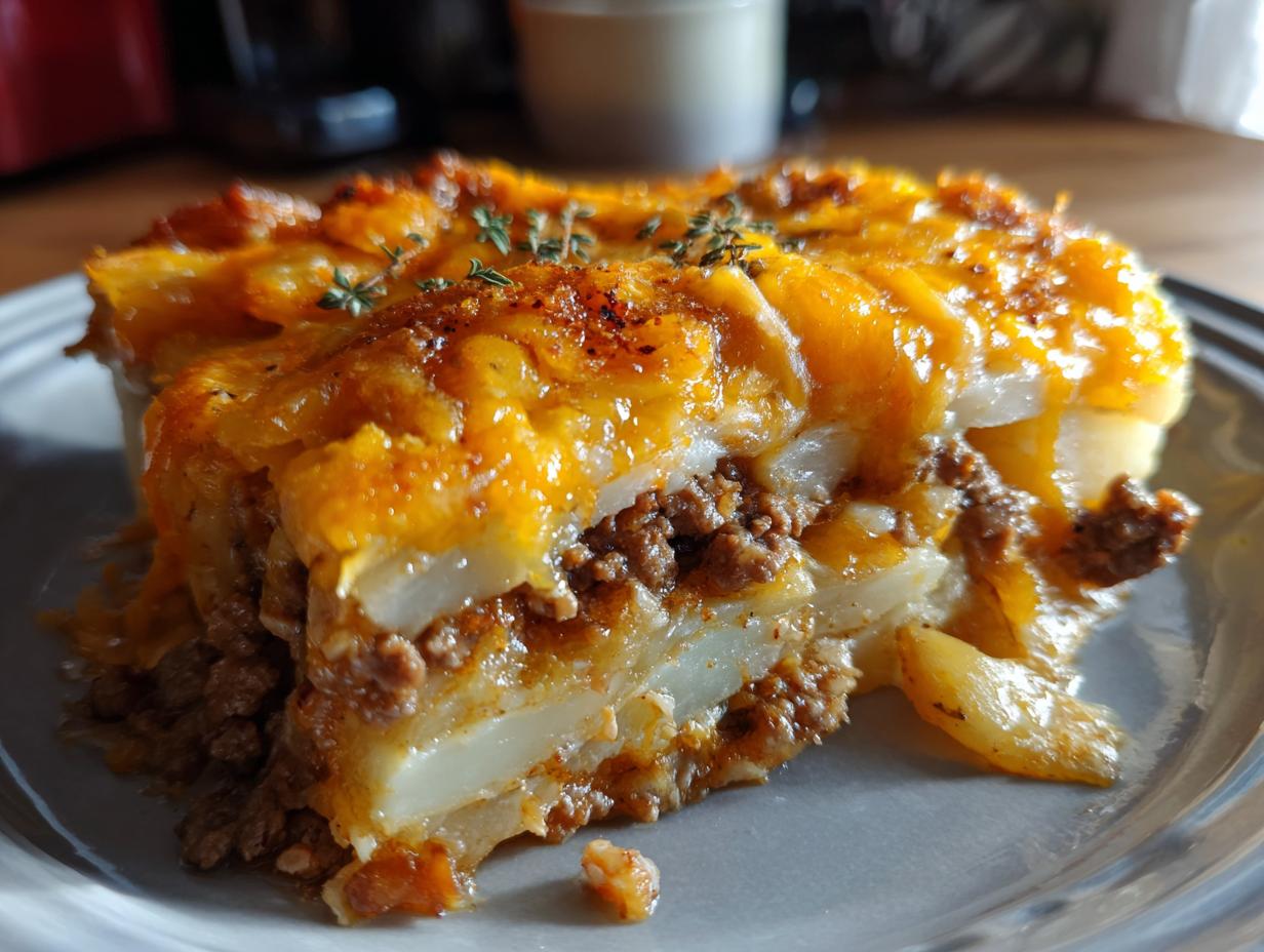 Hamburger Potato Casserole Recipe