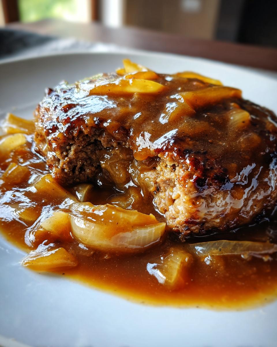 Hamburger Steak with Onions and Gravy - detail 2