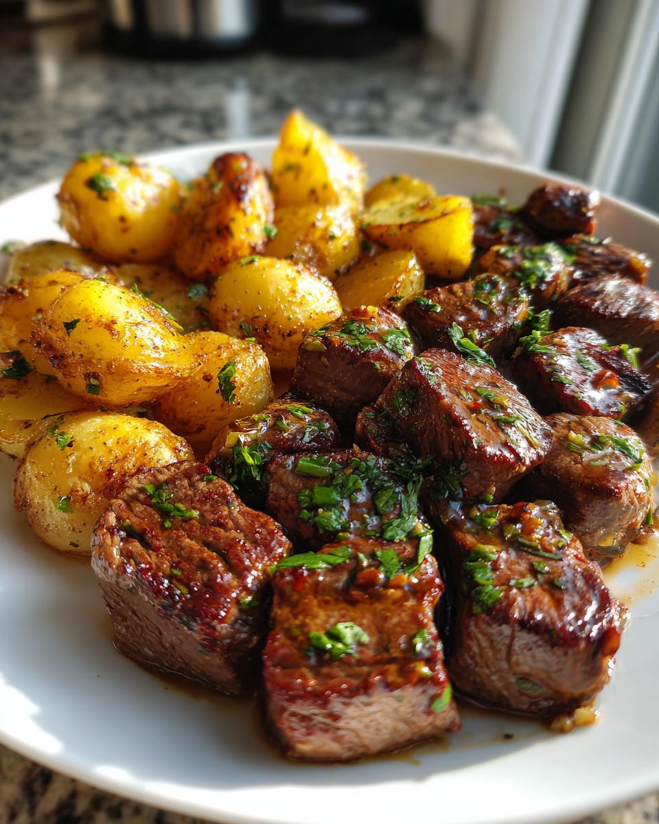 Irresistible Garlic Butter Steak Bites & Potatoes - detail 2