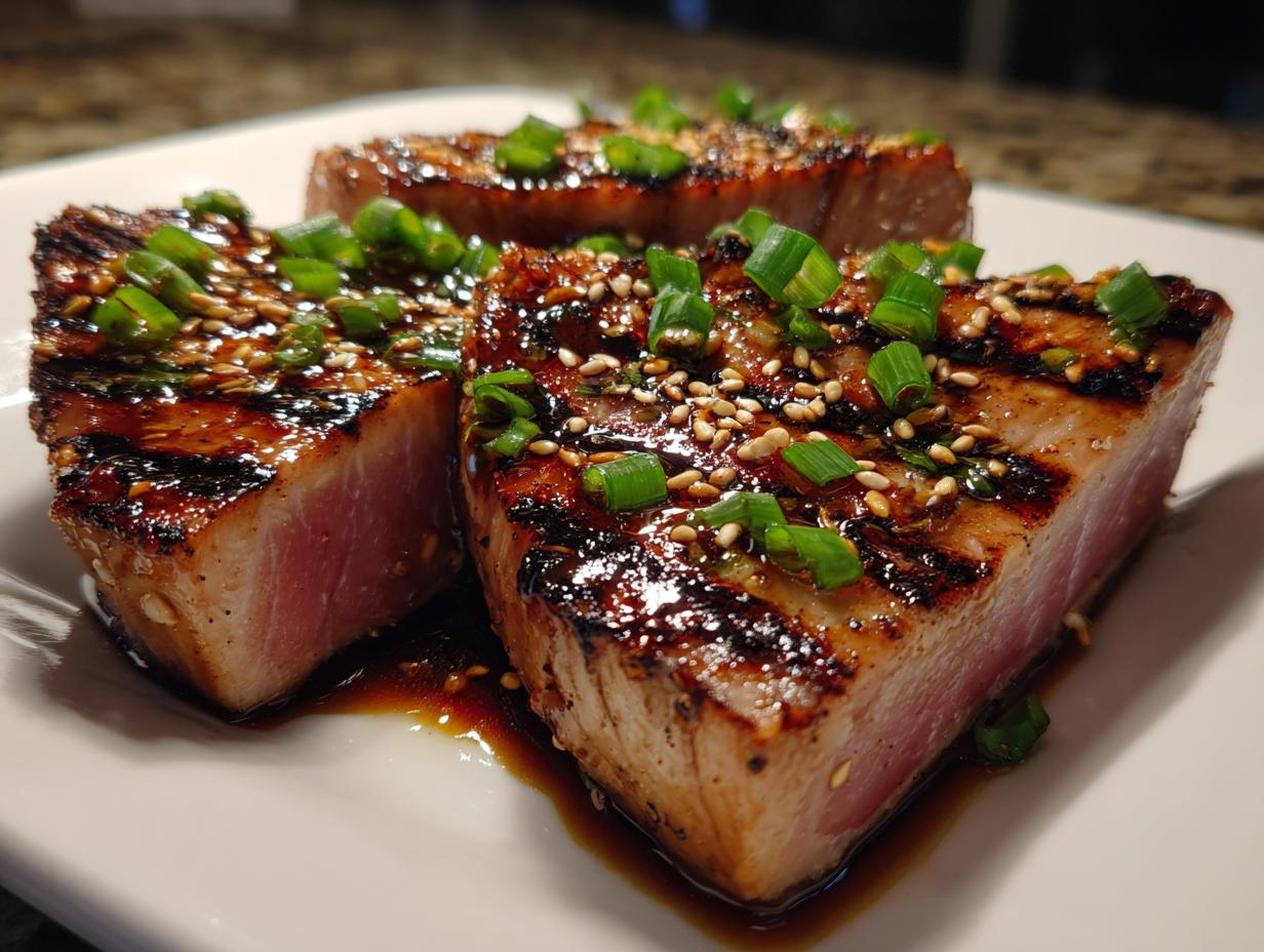 Irresistible Soy-Ginger Tuna Steaks on the Grill
