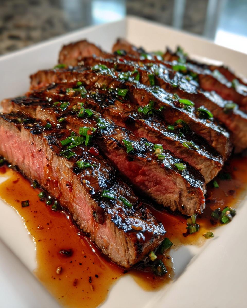 Juicy Flank Steak with Soy Marinade - detail 2