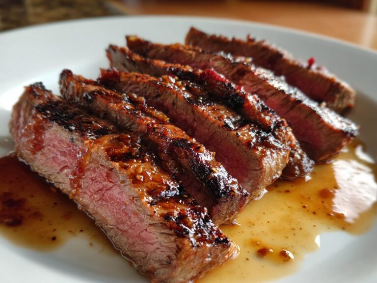 Juicy Flank Steak with Soy Marinade