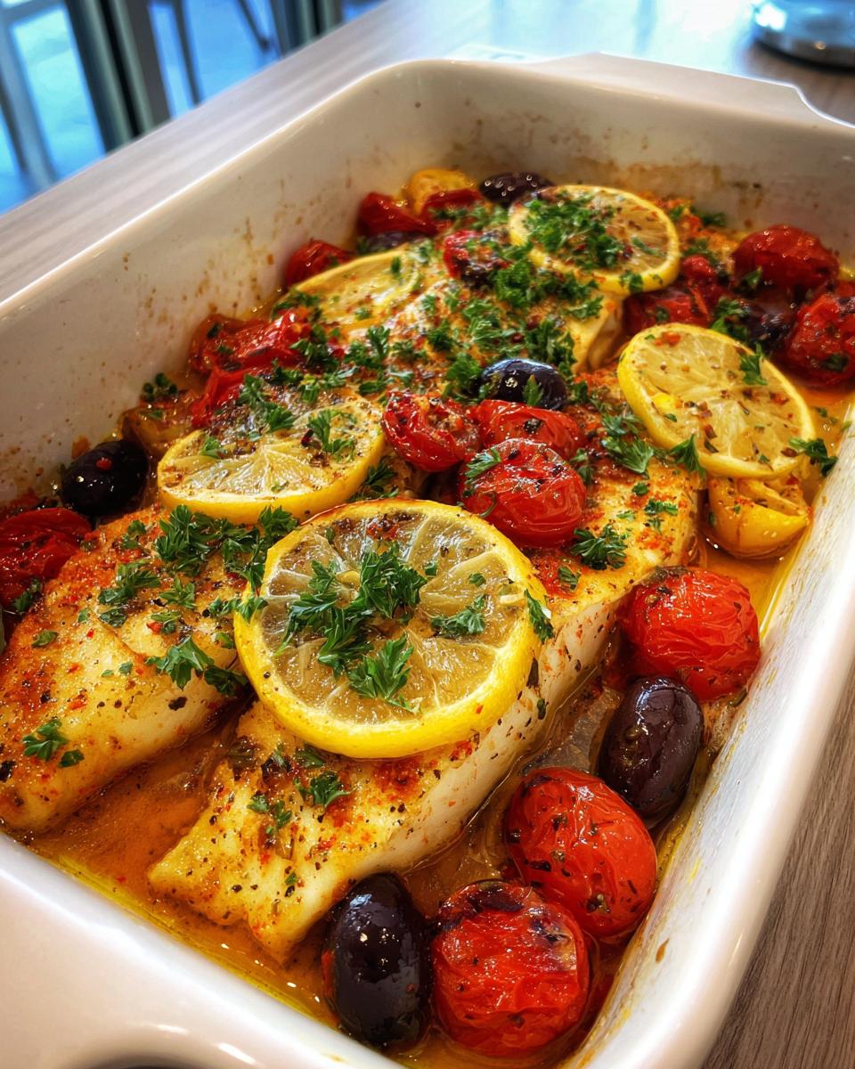 Mediterranean Baked Fish - detail 1
