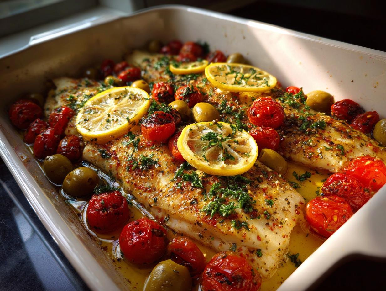 Mediterranean Baked Fish