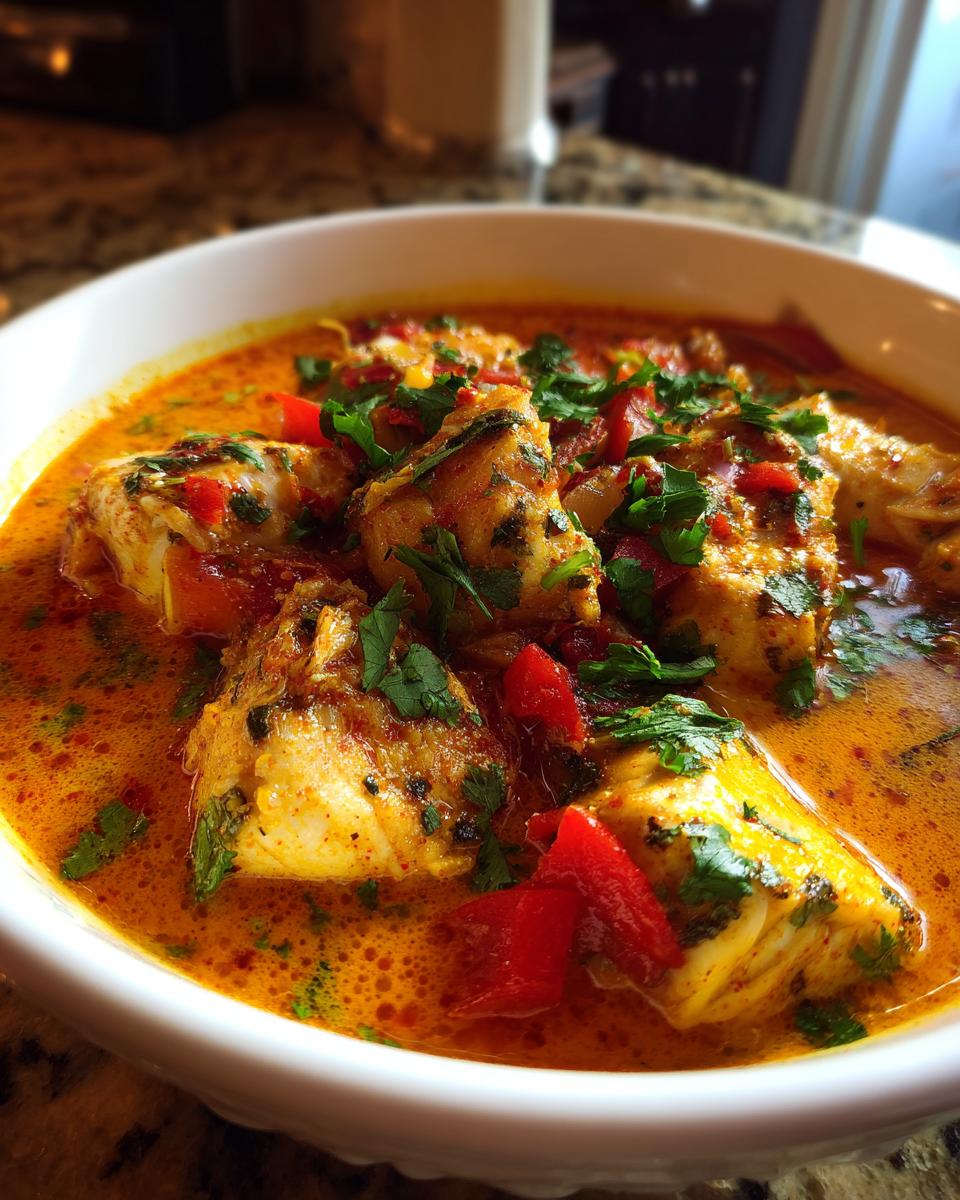 Moqueca Brazilian Fish Stew with Coconut and Tomatoes - detail 1
