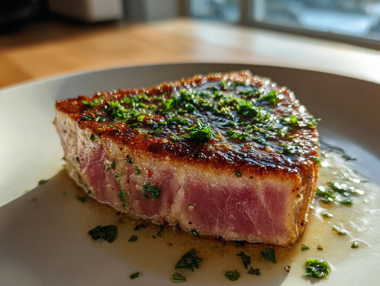 Mouthwatering Garlic Butter Ahi Tuna Recipe