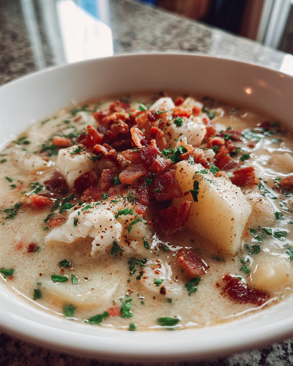 New England Fish Chowder - detail 1
