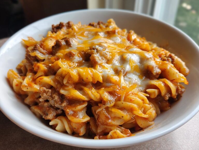 One-Pot Cheesy Hamburger Casserole