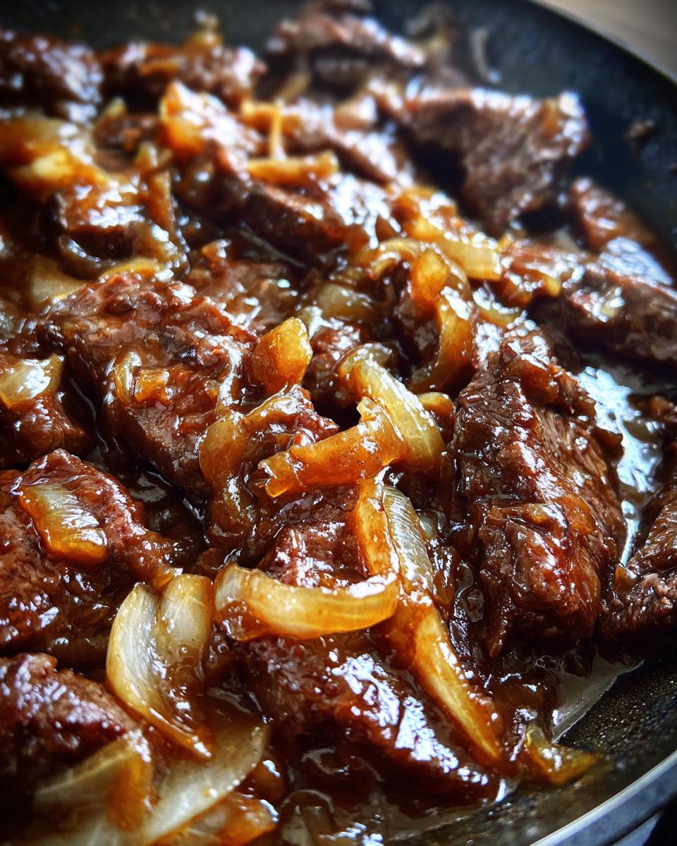 Onion Gravy Smothered Steak Recipe - detail 1