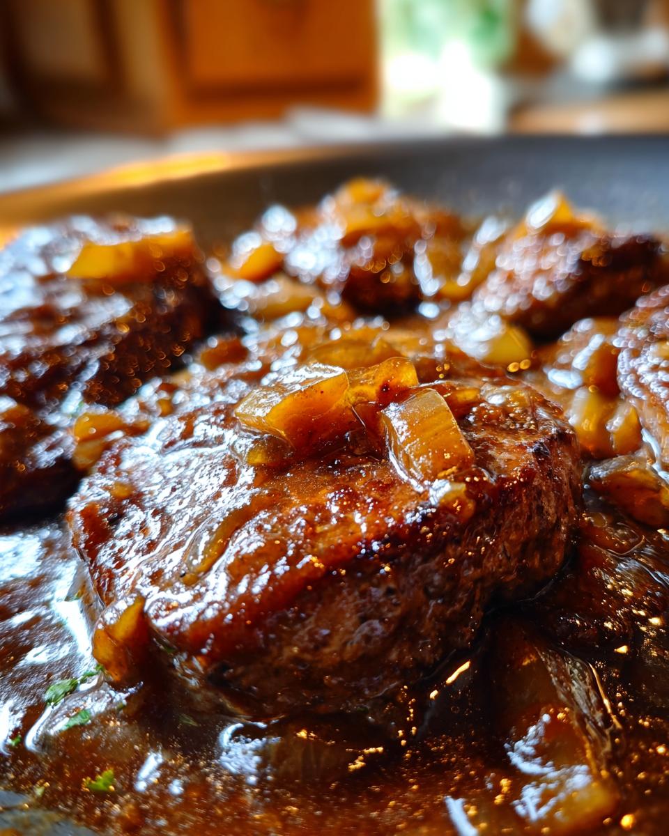 Onion Gravy Smothered Steak Recipe - detail 3