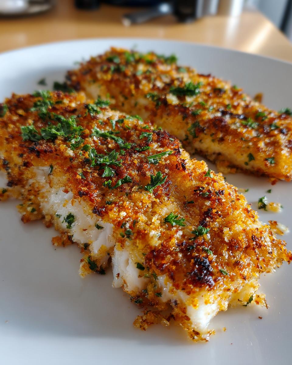 Parmesan Baked Fish - detail 1