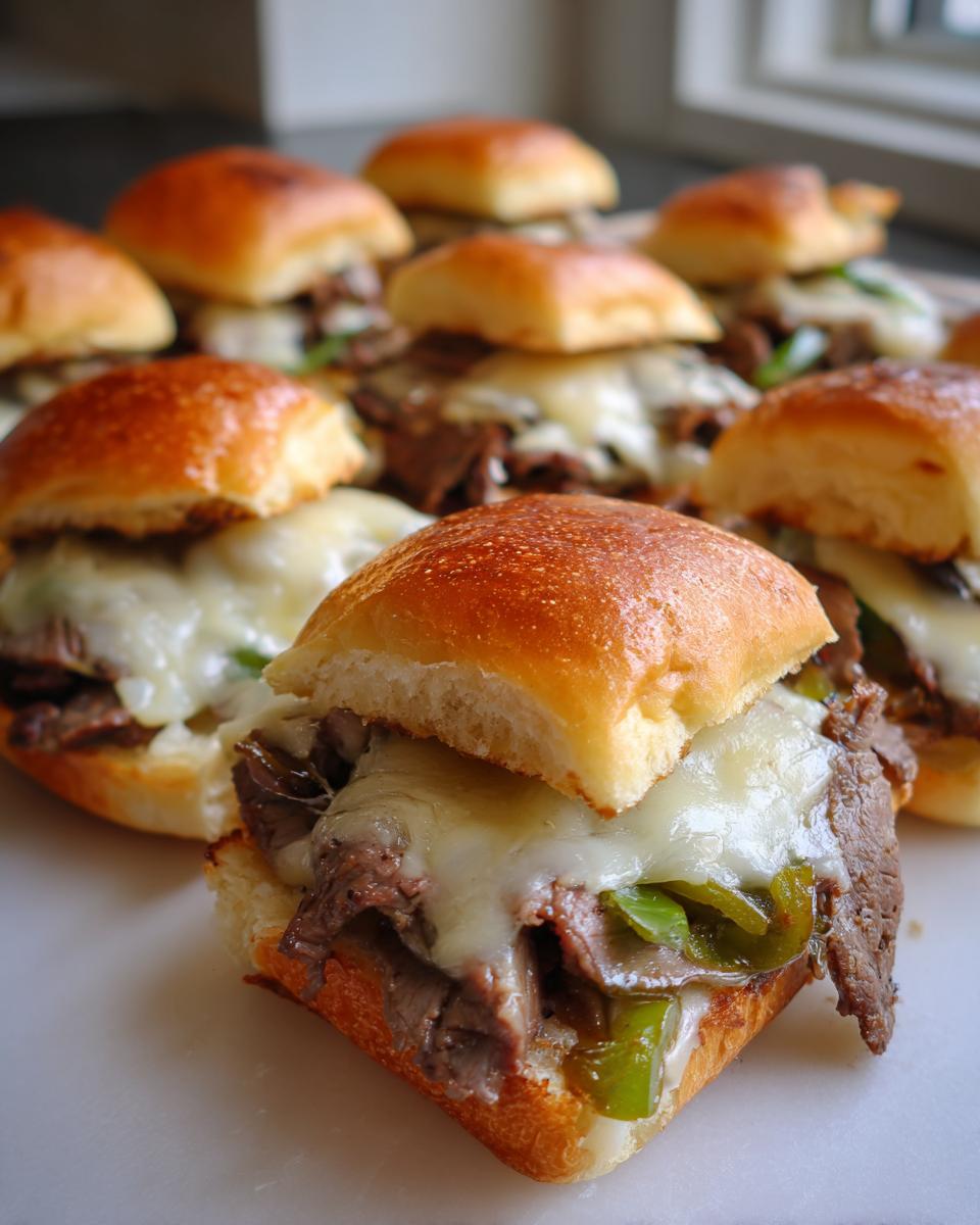 Philly Cheesesteak Sliders Recipe - detail 1