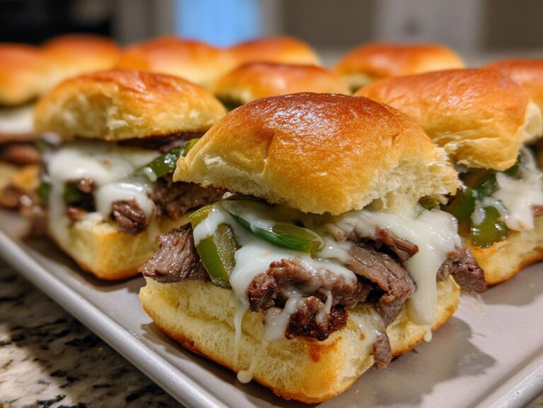 Philly Cheesesteak Sliders Recipe
