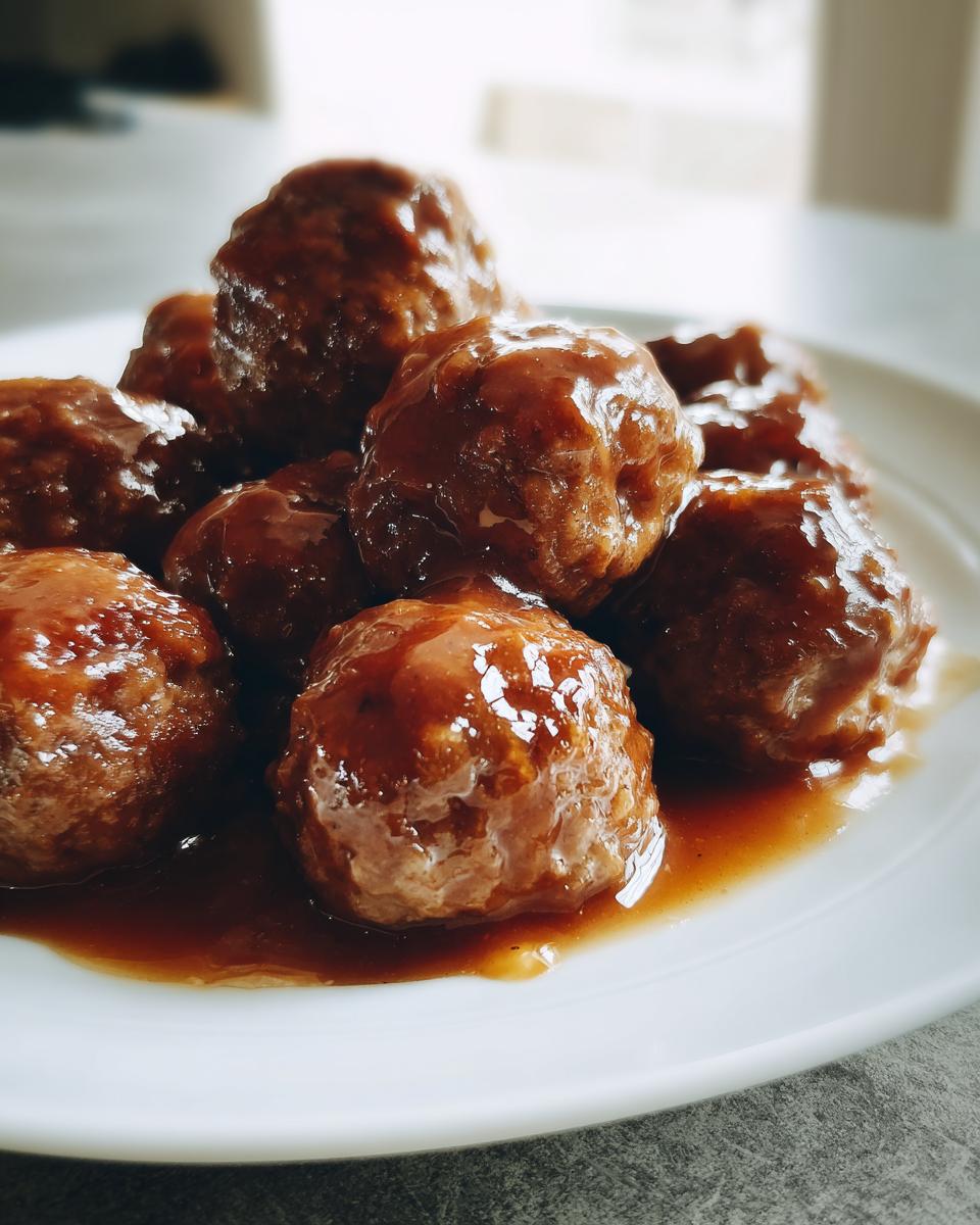 Slow Cooker Salisbury Steak Meatballs - detail 1