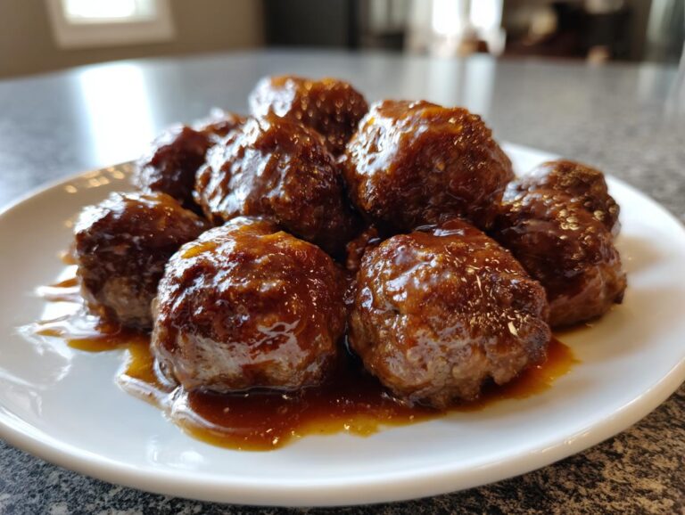 Slow Cooker Salisbury Steak Meatballs