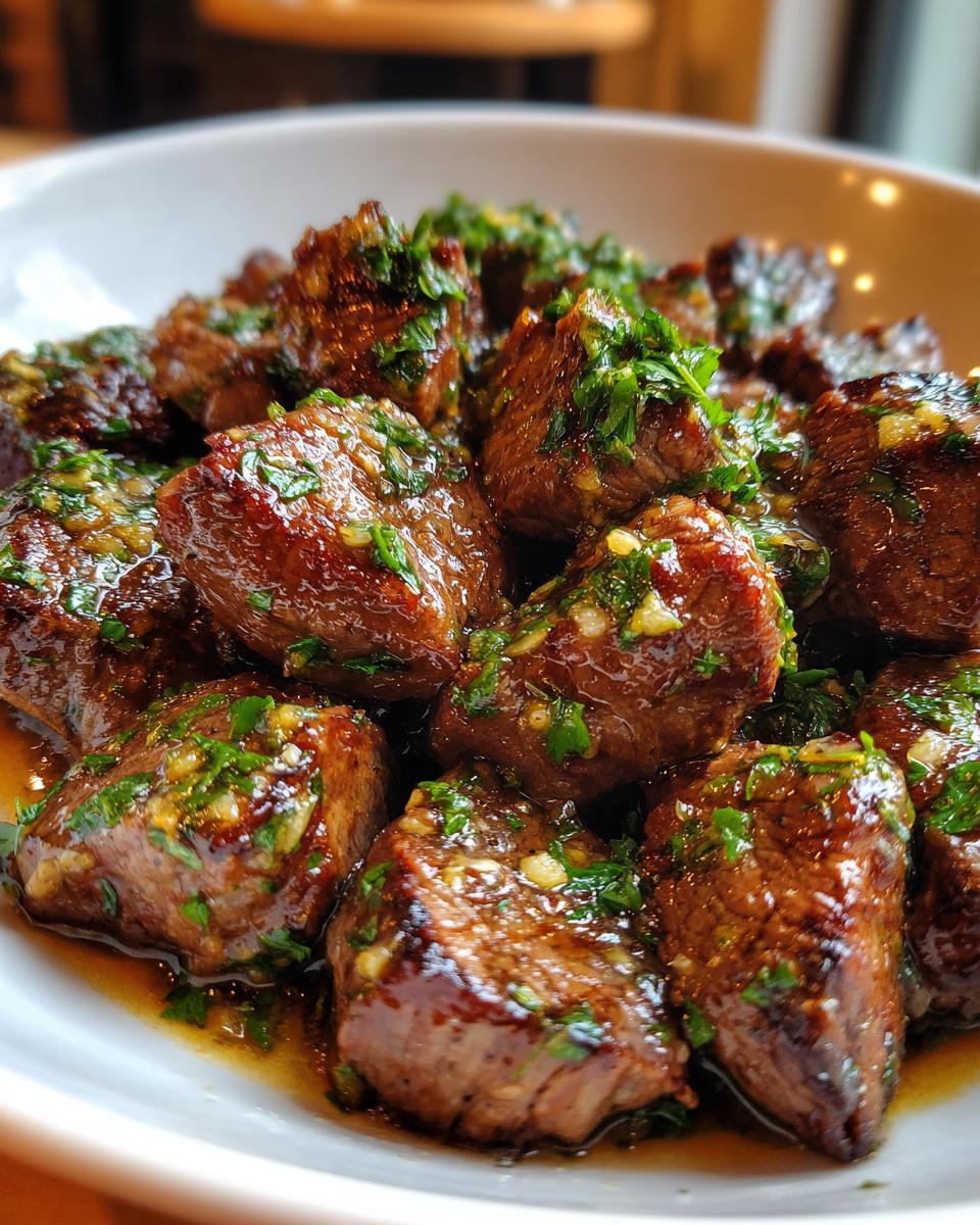 Steak Bites with Garlic Butter - detail 2