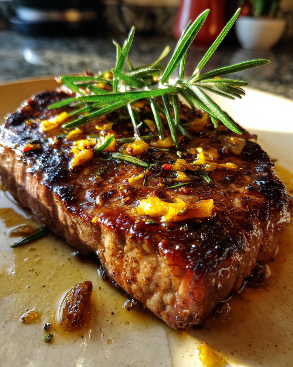 Steak With Rosemary And Orange - detail 3