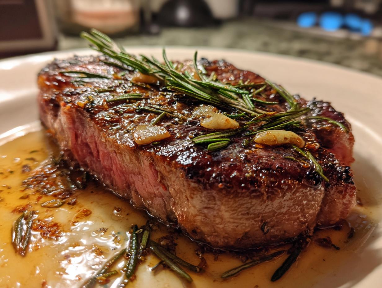 Steak With Rosemary And Orange