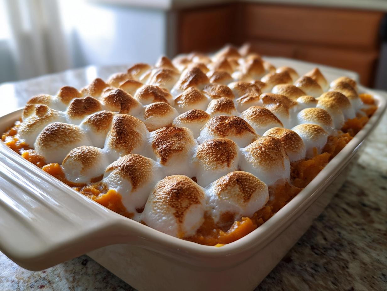 Sweet Potato Casserole with Marshmallows