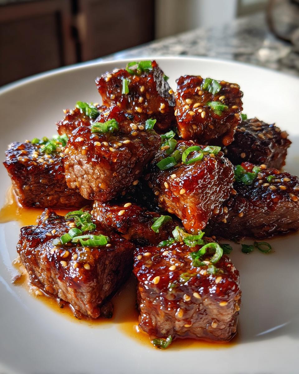 Sweet and Sticky Steak Bites - detail 1