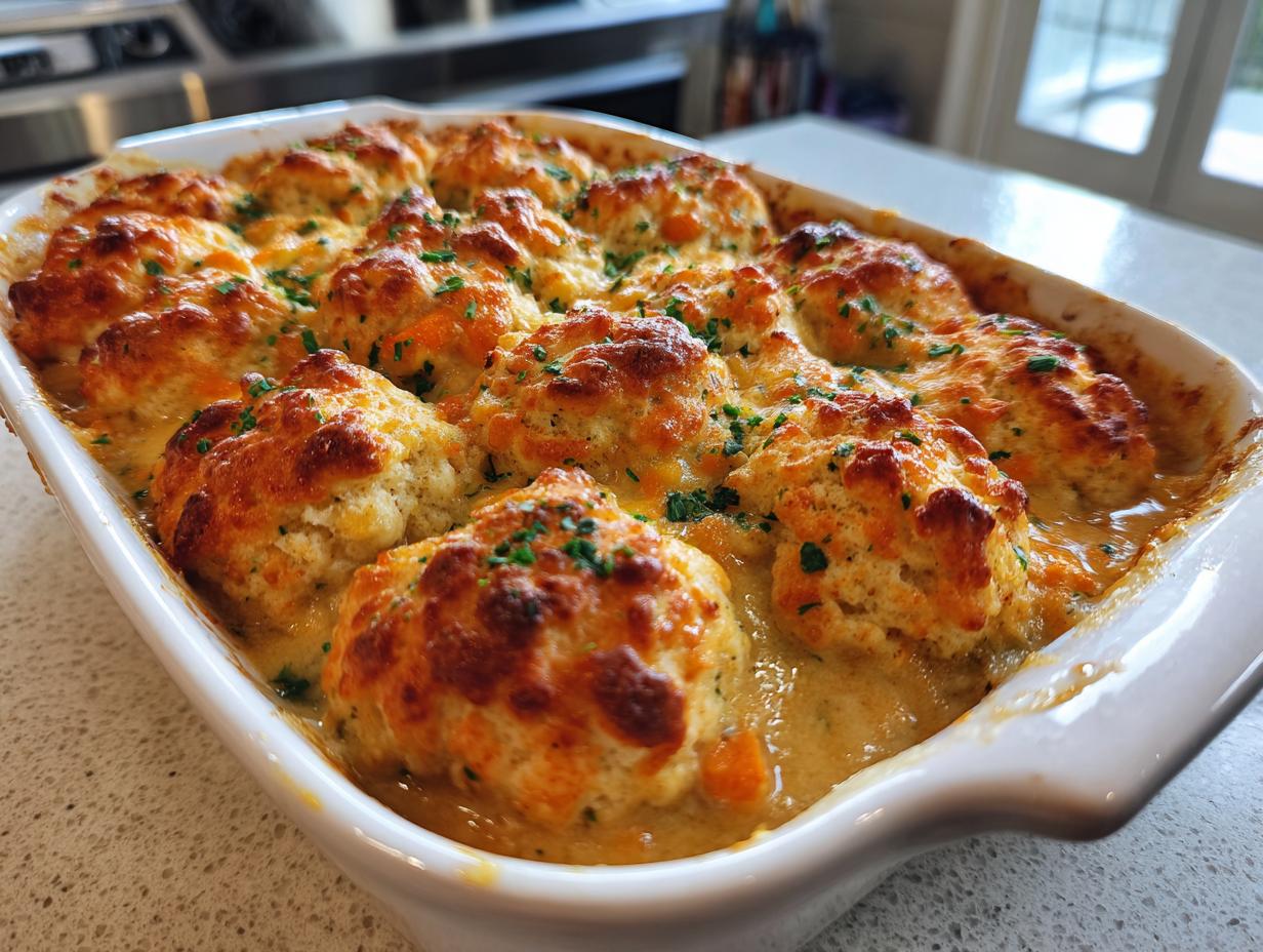 chicken cobbler with cheddar bay biscuit mix