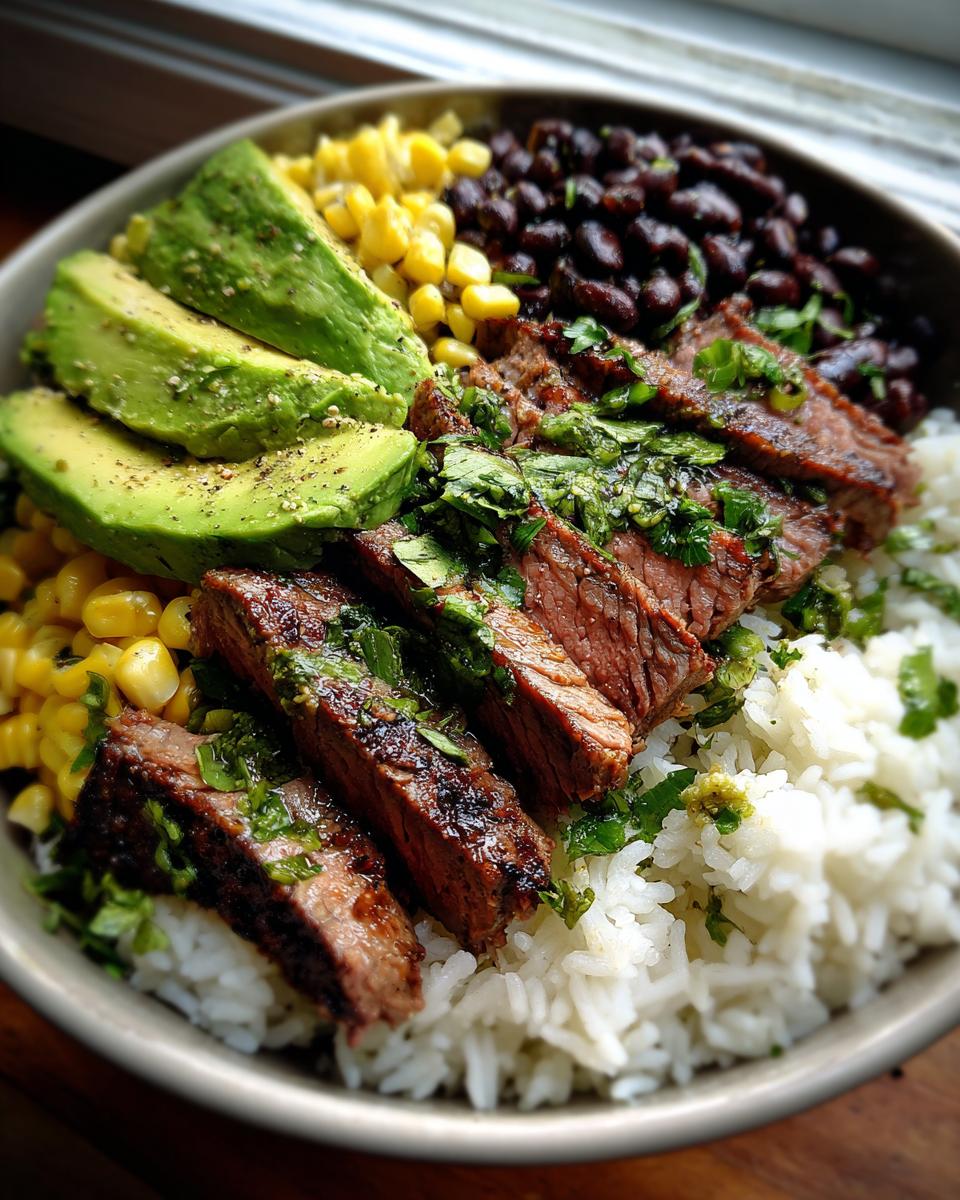 cilantro lime steak bowl - detail 2
