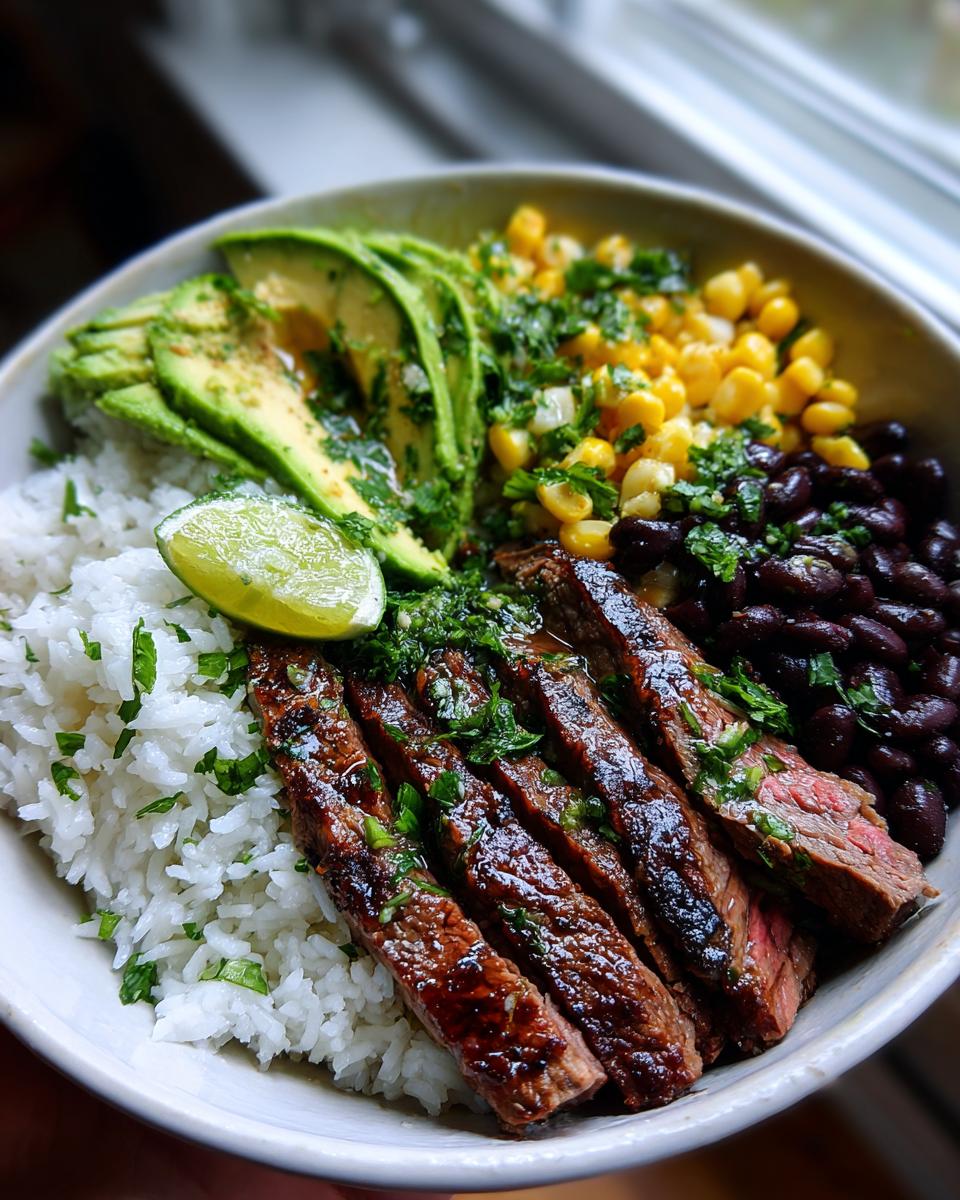 cilantro lime steak bowl - detail 3