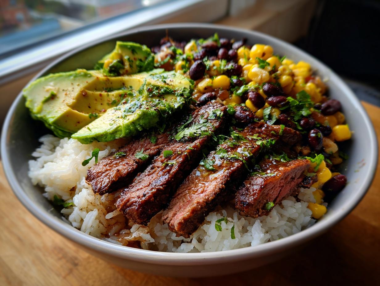 cilantro lime steak bowl