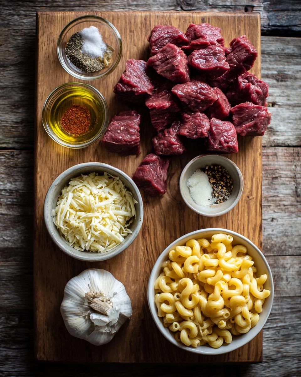Garlic Steak Bites with Mac and Cheese - detail 1