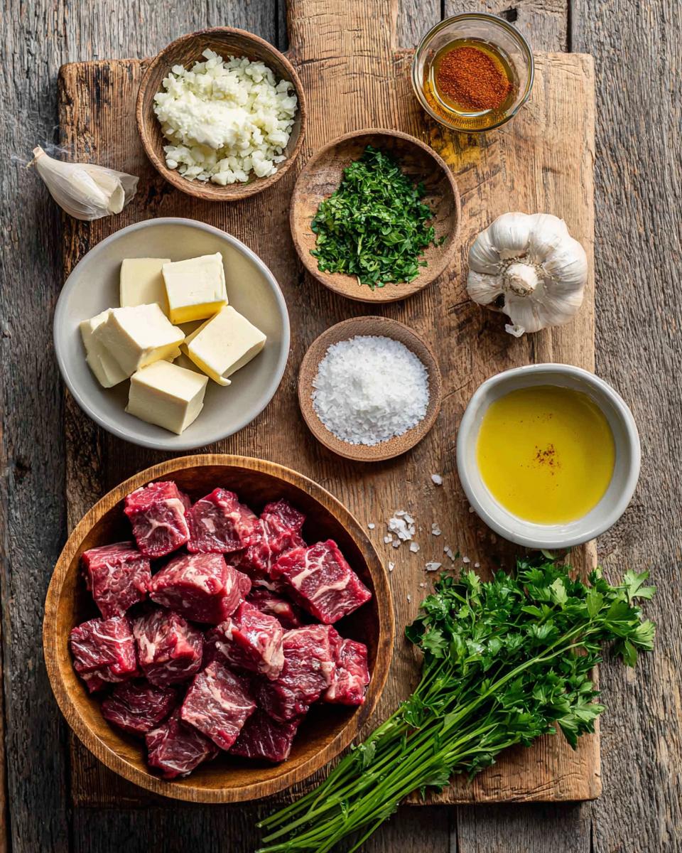 Juicy Garlic Butter Steak Bites Recipe - detail 1