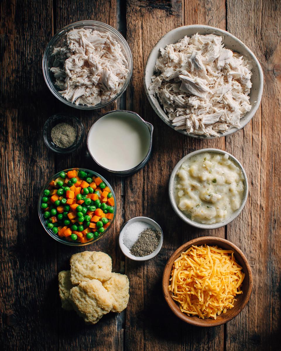 chicken cobbler with cheddar bay biscuit mix - detail 1