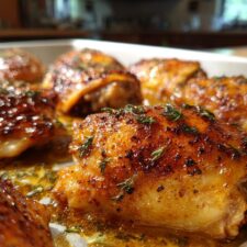30-Minute Oven Baked Chicken Thighs