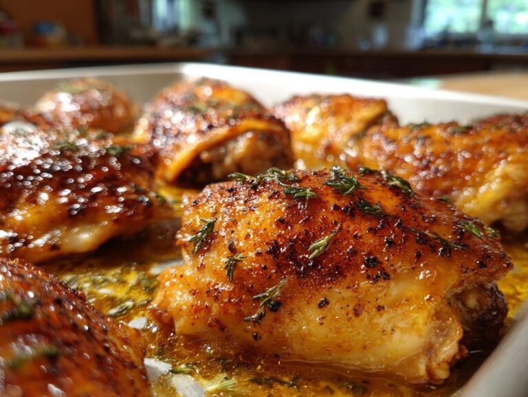30-Minute Oven Baked Chicken Thighs