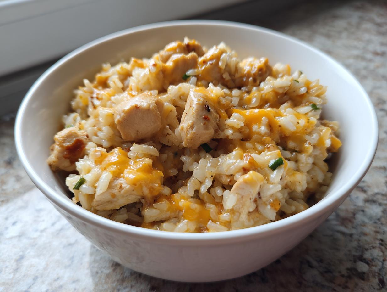 Cheesy Chicken and Rice Recipe