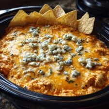Crock Pot Buffalo Chicken Cheese Dip