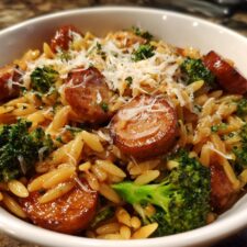 Chicken Sausage Broccoli Orzo