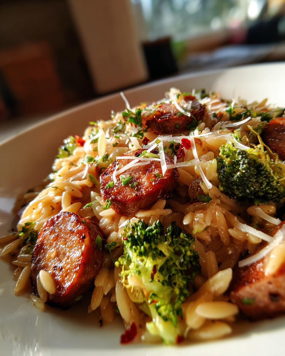 Chicken Sausage and Broccoli Orzo - detail 2