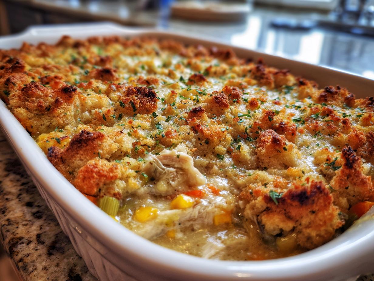 Chicken & Stuffing Casserole
