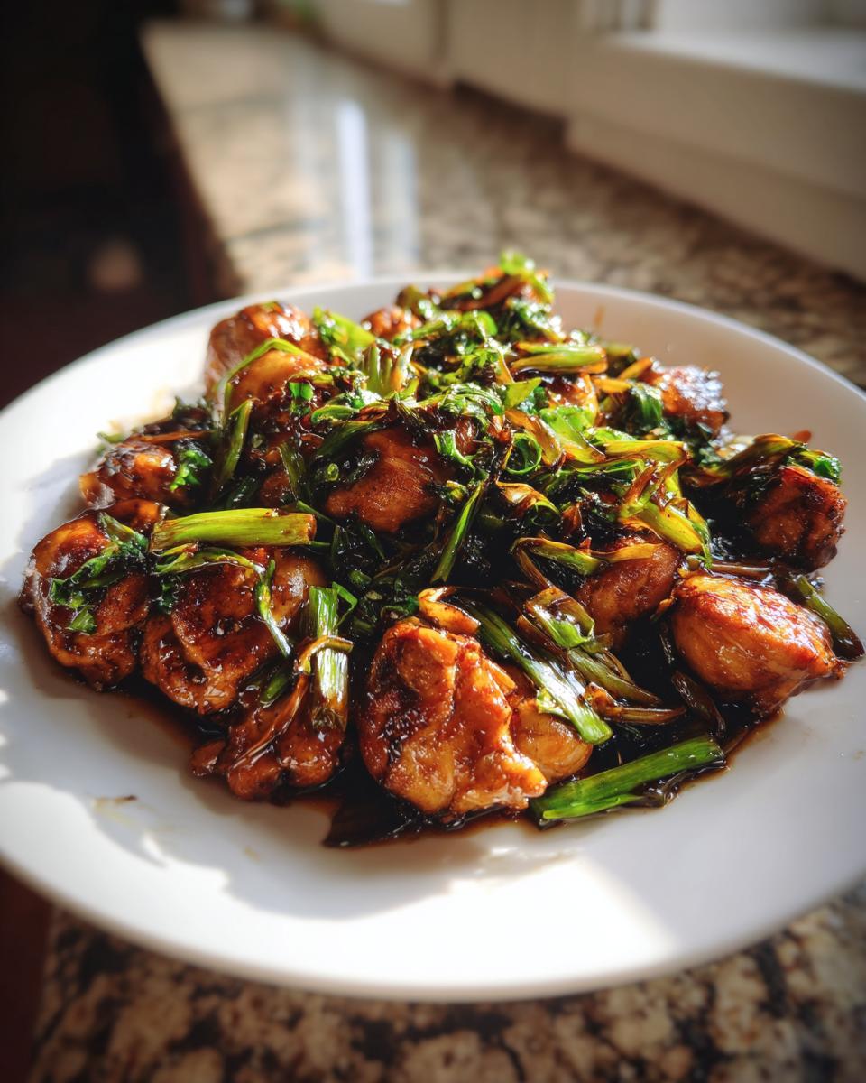 Chinese Scallion Chicken - detail 2