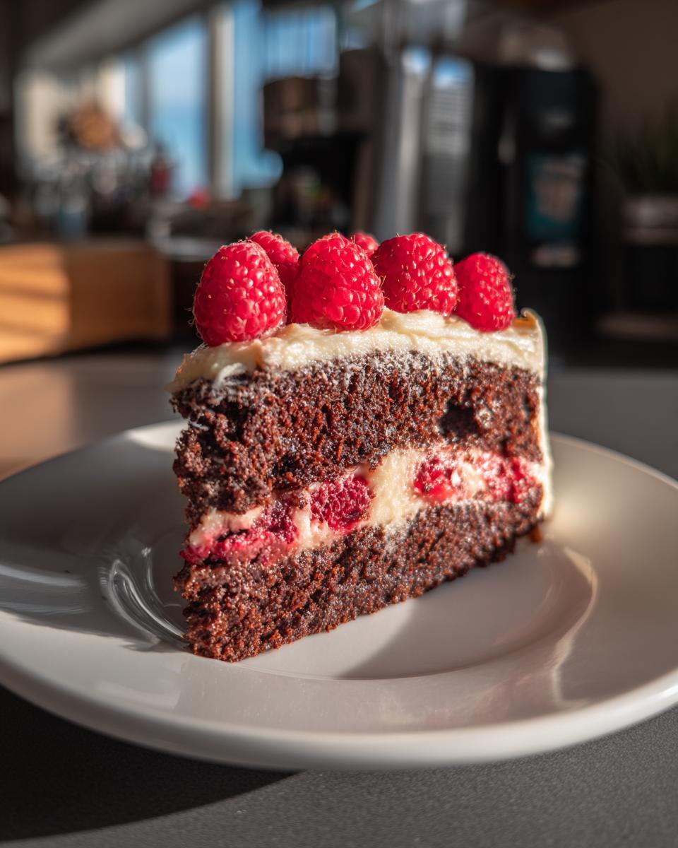 Chocolate Raspberry Cake - detail 1