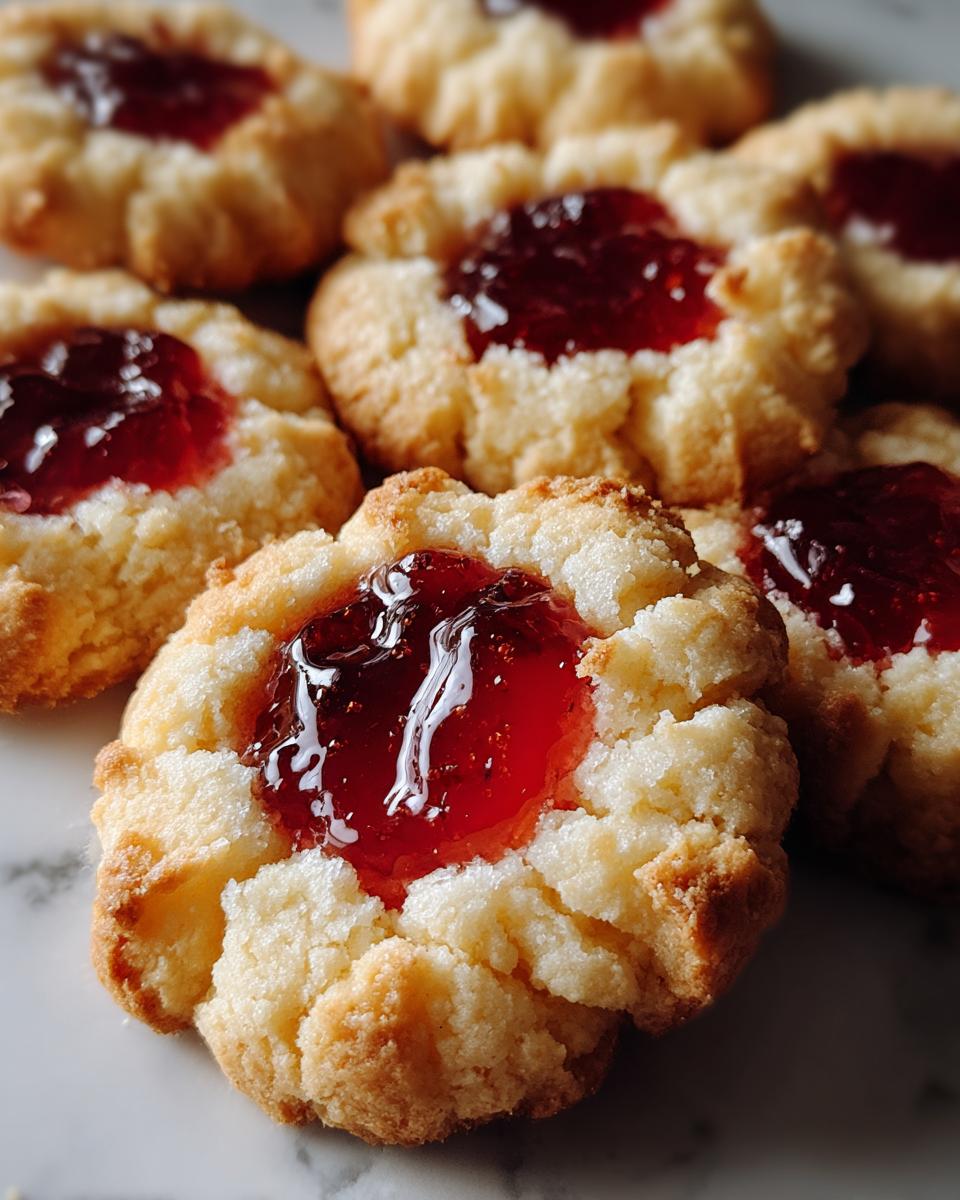 Classic Homemade Thumbprint Cookies - detail 2