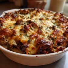 Beef and Cheese Pasta Casserole