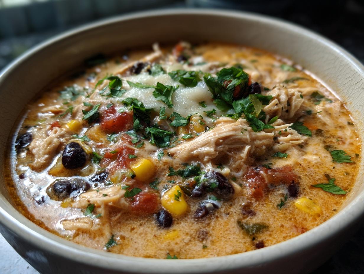 Creamy Chicken Enchiladda Soup