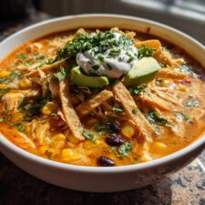 Creamy Chicken Tortilla Soup