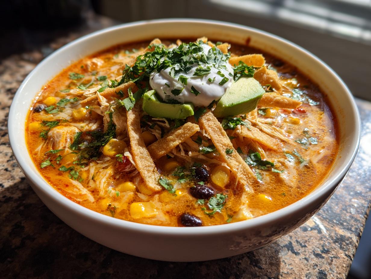 Creamy Chicken Tortilla Soup