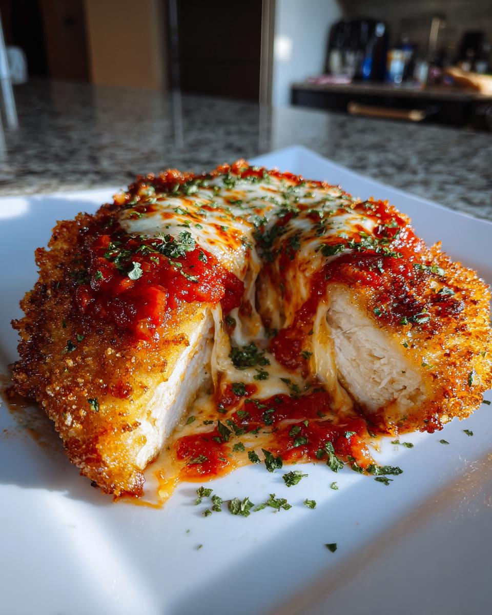 Crispy Baked Chicken Parmesan - detail 2